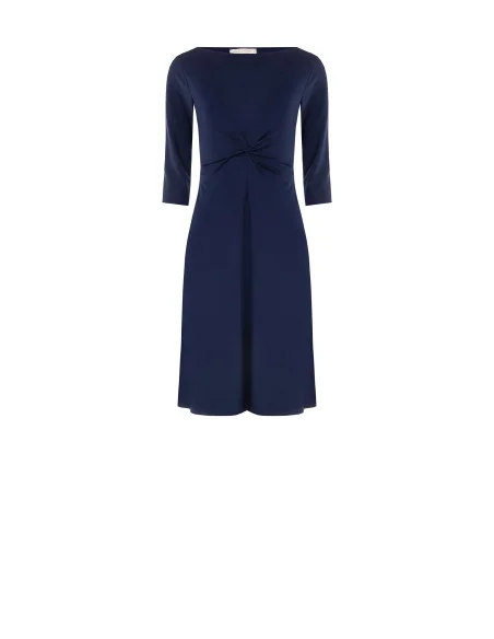 Rinascimento - Robe évasée avec broderie légère au point de Milan