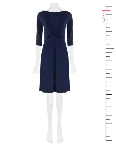 Rinascimento Flared Dress With Light Milan Stitch Embroidery