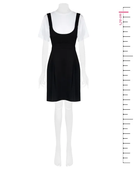 Short Wheeled Dress With Integrated T-Shirt Rinascimento