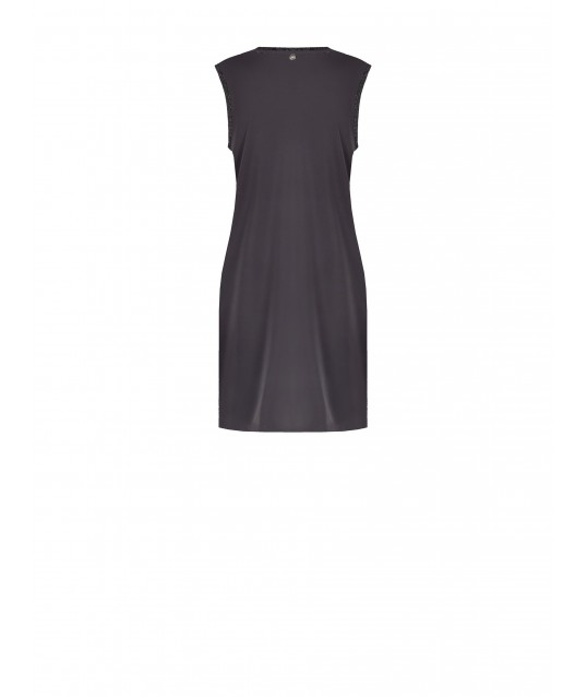 Short Sequin Covered Dress With Crew Neck And Lurex Armholes Rinascimento