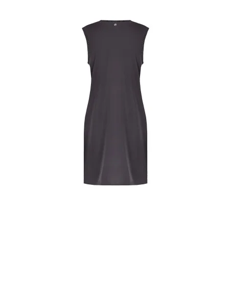 Short Sequin Covered Dress With Crew Neck And Lurex Armholes Rinascimento