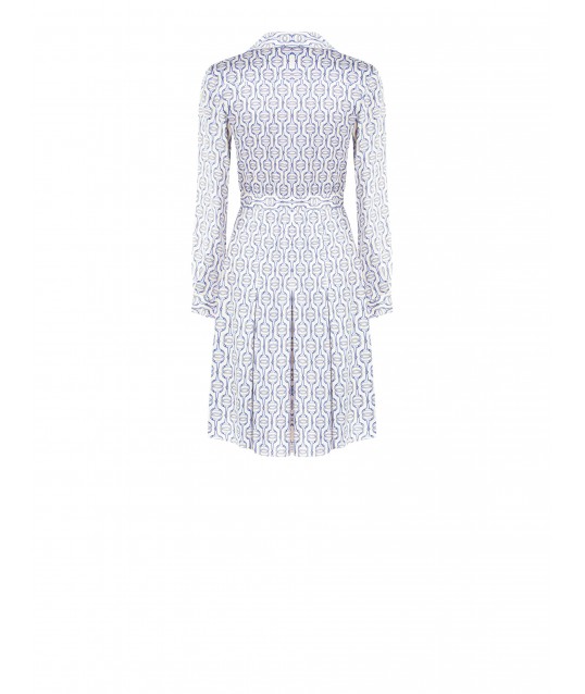 Rinascimento Viscose Pleated Chemisier Dress