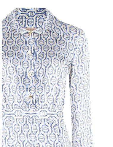 Rinascimento - Robe à carreaux plissée en viscose