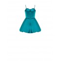 Short Satin Balloon Prom Dress With Rinascimento Cups