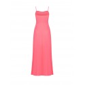 Georgette Draped Long Dress With Rinascimento Cups