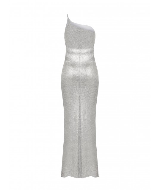 Rinascimento Laminated Maglin Robe longue évasée