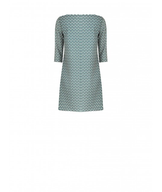 Rinascimento - Robe courte en crêpe imprimé et scuba