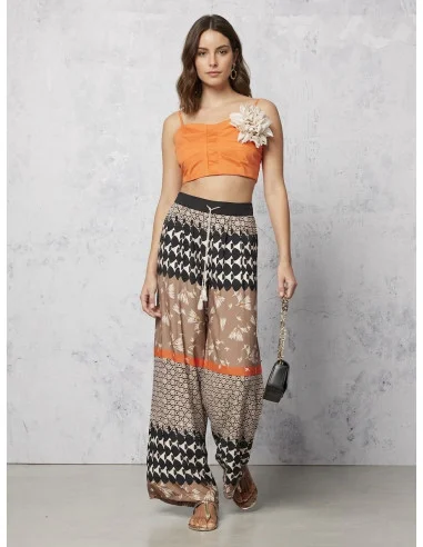 Crop Top Bralette In Tela Parachute Rinascimento