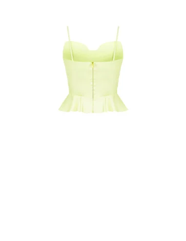 Satin Crop Top With Maxi Bow Rinascimento