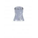 Rinascimento Laminated Denim Corset Top