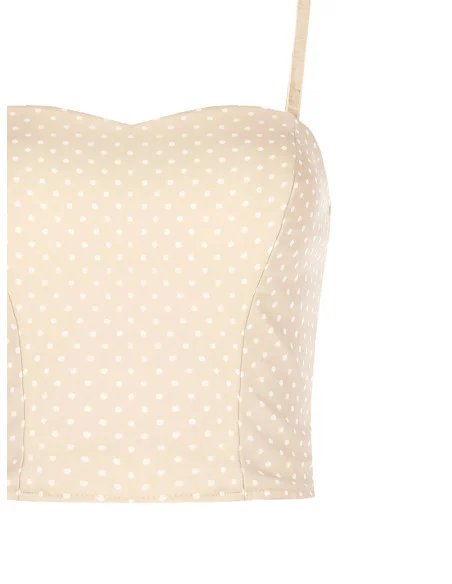 Top Bustier A Pois Rinascimento