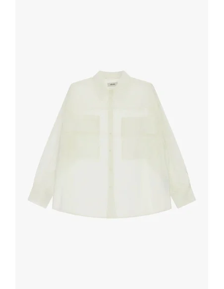 Camicia Trasparente Con Tasche Frontali Oversize Dixie