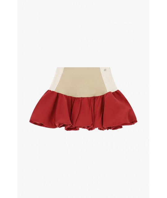 Dixie - Jupe courte et évasée avec volant volumineux
