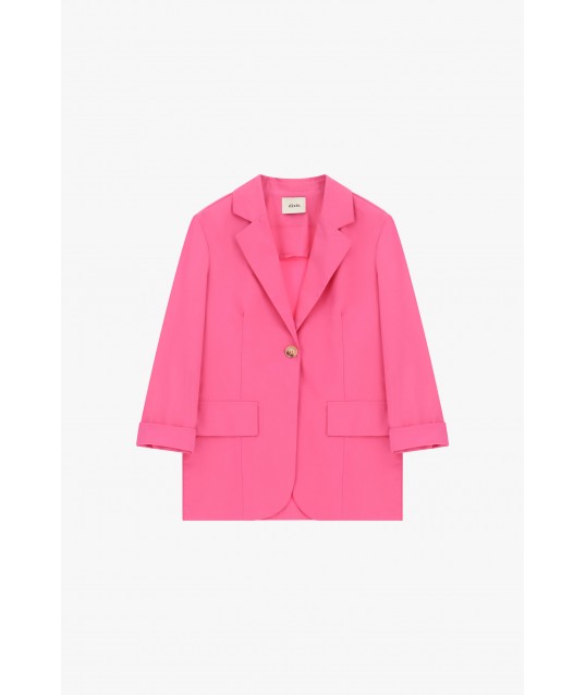 Dixie Blazer boutonné avec poches à rabat