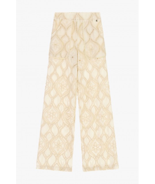 Pantalon brodé Palace avec poches plaquées Dixie