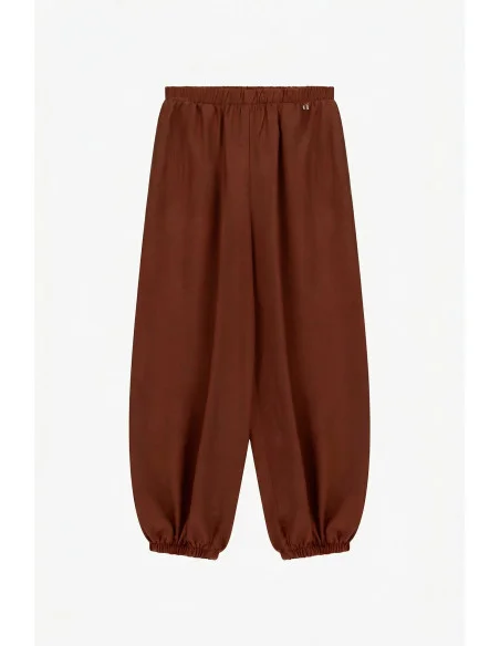 Jogging Trousers With Elastic Waist And Dixie Bottom