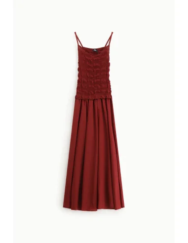 Long Dress with Ruched Bodice Dixie