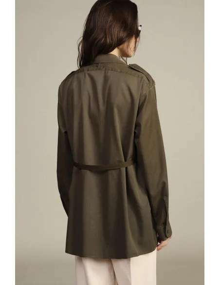 Blazer with Pockets and Decorative Buttons Dixie