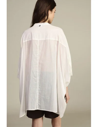 Oversized Blouse with Floral Embroidery Dixie
