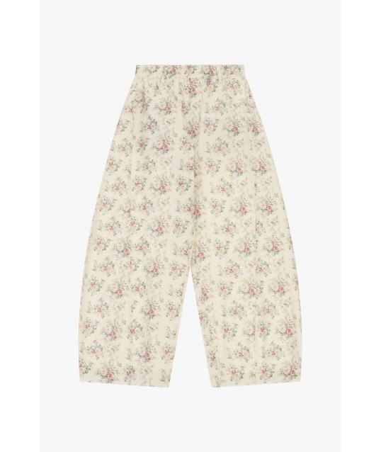 Floral Print Wide Leg Palace Trousers Dixie