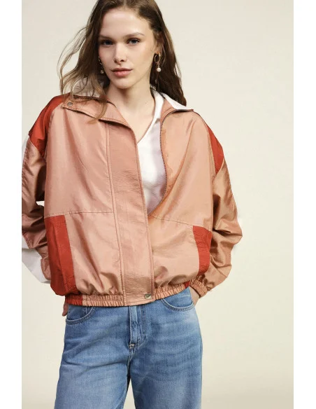 Bomber Con Pannelli A Contrasto E Dettagli Elastici Dixie