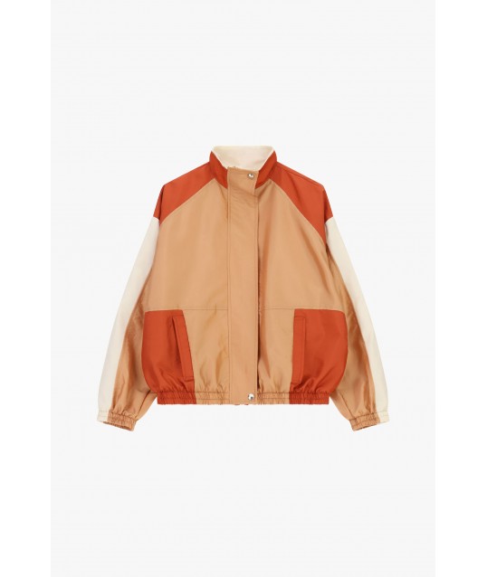 Blouson bombardier avec empiècements contrastés et détails élastiques Dixie