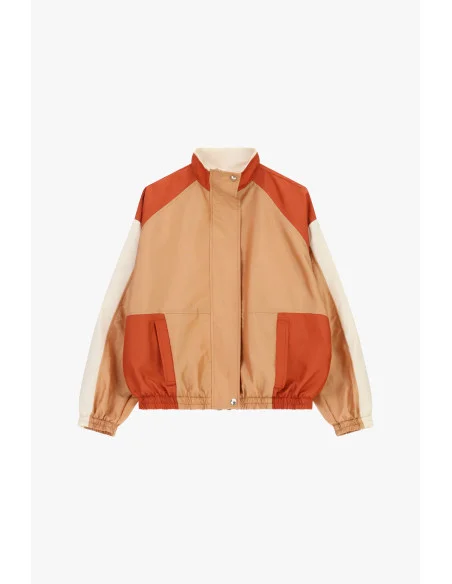 Bomber Con Pannelli A Contrasto E Dettagli Elastici Dixie