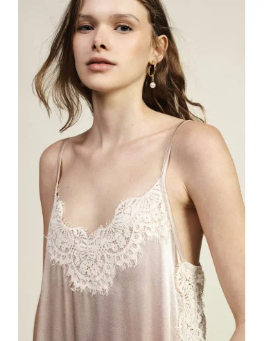 Set with Wide-Leg Trousers and Lace Top Dixie