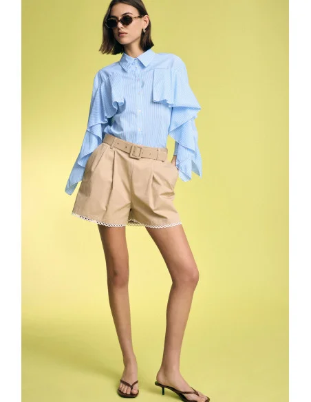 Shorts Regular-Fit Con Cintura E Bordo Traforato Please