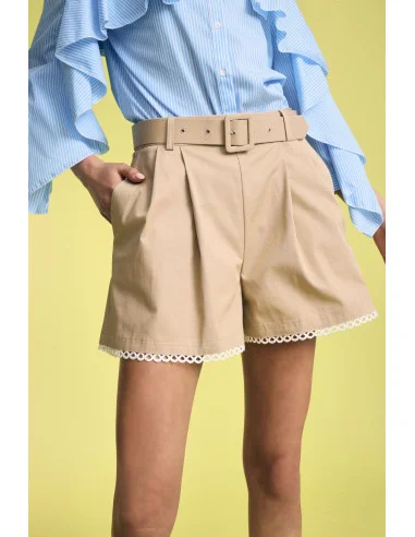 Shorts Regular-Fit Con Cintura E Bordo Traforato Please