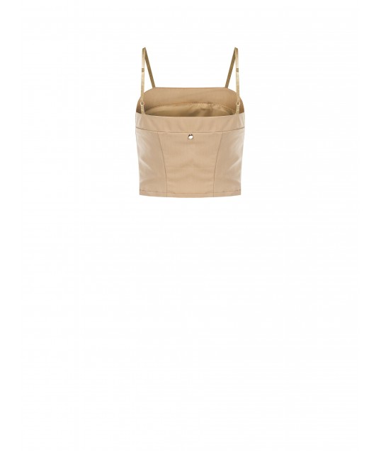 Crop Top Bustier Con Elastico Dietro Rinascimento