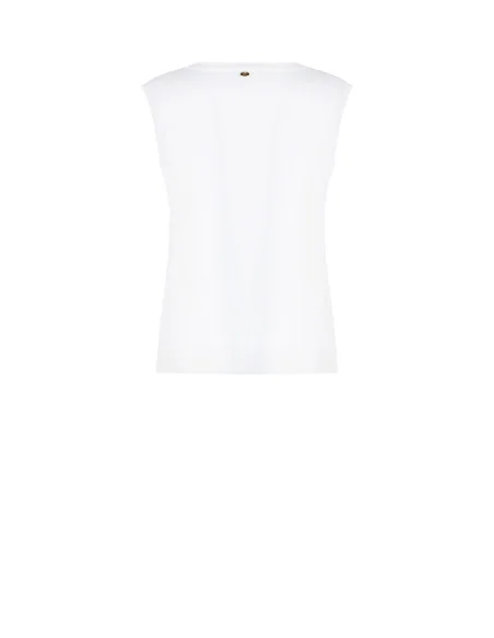 T-Shirt Ampia Smanicata Con Maxi Stampa E Borchiette A Forma Di Stelle Rinascimento