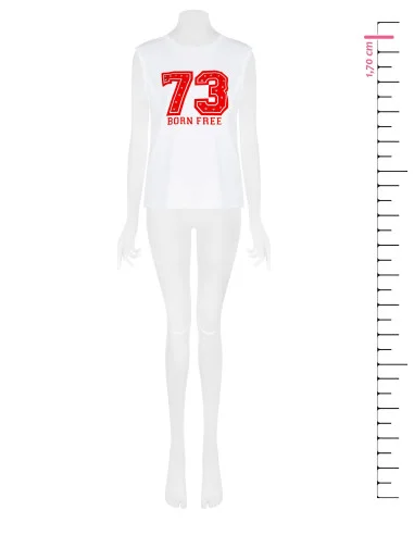 T-shirt large sans manches avec imprimé maxi et clous en forme d'étoile Rinascimento