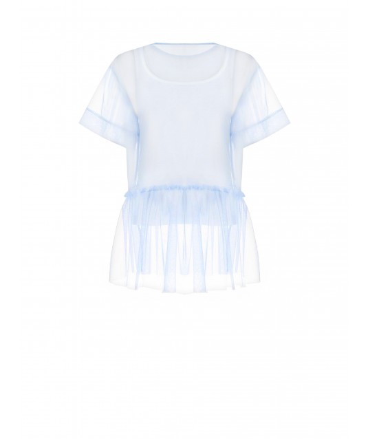 Top large en tulle avec volants et débardeur assorti inclus Rinascimento