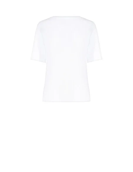 T-Shirt Over In Cotone Con Stampa Cherry Rinascimento