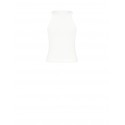 Embroidered Lilac Rinascimento Cotton Seamless Top with Slogan