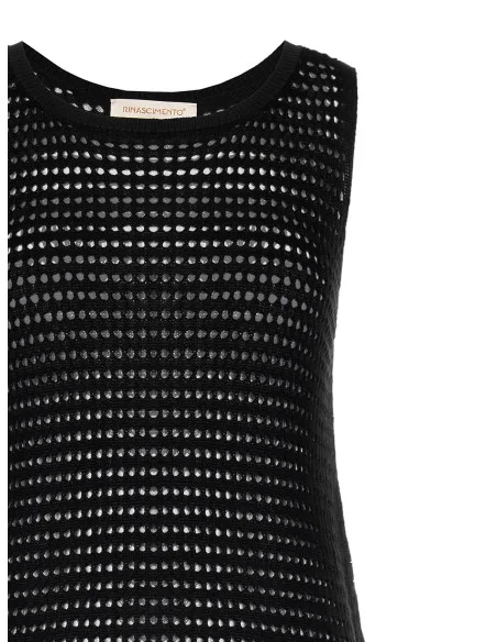 Rinascimento Long Perforated Top with Tassels