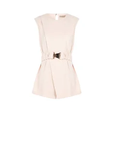 Fluid Fabric Long Top With Elasticated Belt And Matching Straps Rinascimento