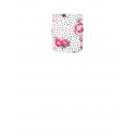 Crop Top Bustier Stampa Fiori E Pois In Tessuto Crepe Con Scollo Quadrato E Zip Laterale Rinascimento