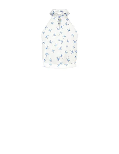 Top Rinascimento avec nœud en satin