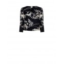 Blusa Sfiancata In Tessuto Fluido Stampato Rinascimento