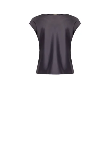 Fluid Satin V-neck Blouse Rinascimento