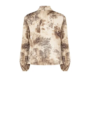 Chemisier en viscose fluide avec lien Rinascimento