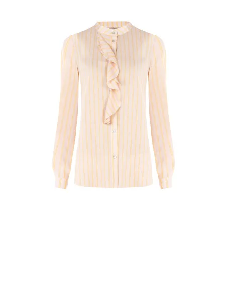 Chemise Regular en tissu léger avec volants Rinascimento