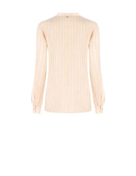 Regular Shirt In Light Fabric With Ruffles Rinascimento