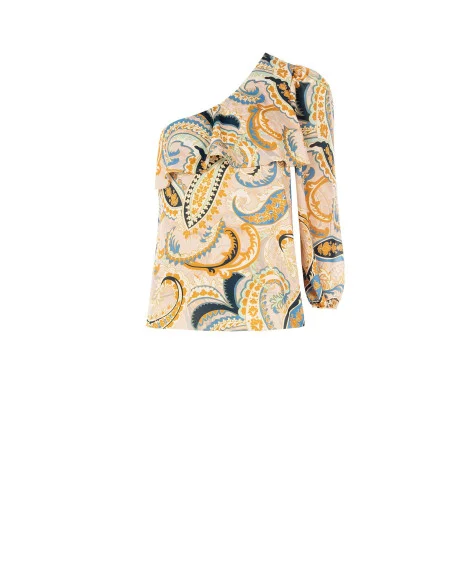 Top Monospalla Sfiancato Con Volant Rinascimento