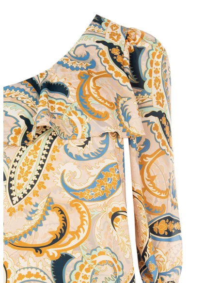 Top Monospalla Sfiancato Con Volant Rinascimento