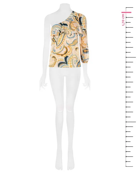 Top Monospalla Sfiancato Con Volant Rinascimento