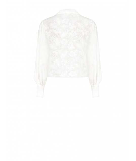 Blusa Ampia In Misto Viscosa Devoré Rinascimento