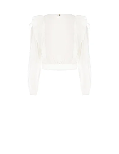 Rinascimento V-neck Ecological Fibre Balloon Blouse